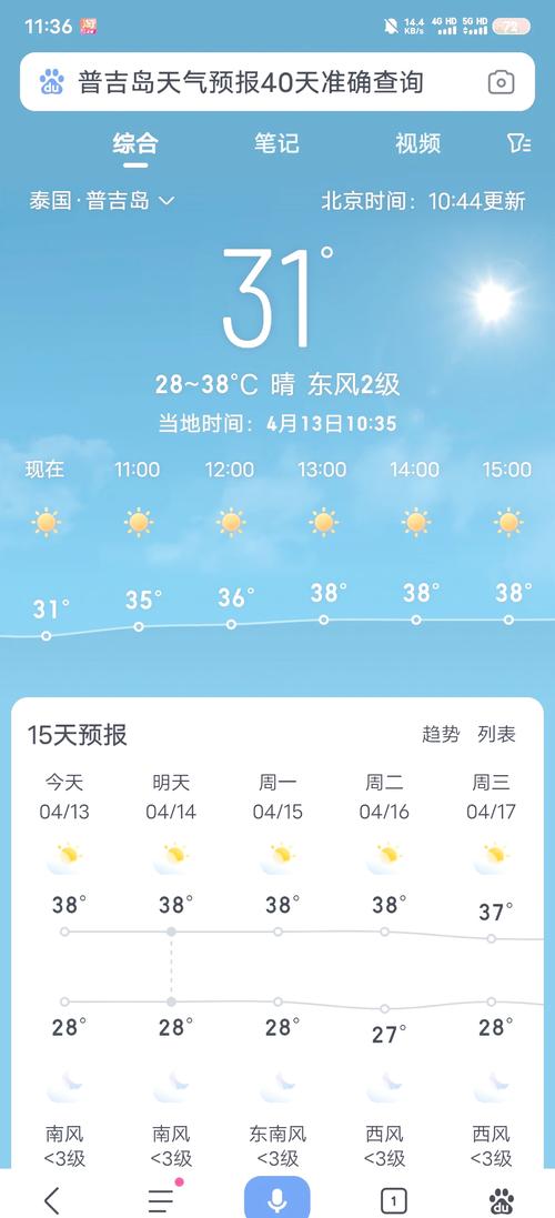 普吉岛天气预报普吉岛今日天气