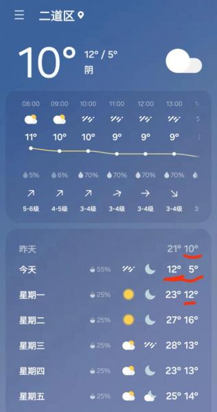 明日长春天气预报