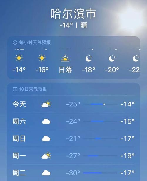 哈尔滨市15天天气预报